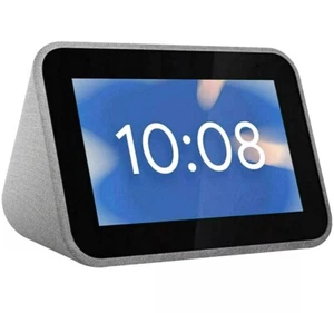 NEW LENOVO Smart Clock With Google Assistant Soft Touch Grey | Wifi Connecting - Bild 1 von 8