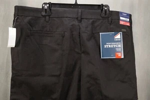 NUEVO Chino elástico Izod Performance venta al por menor $69 42 32 frente plano negro nuevo con etiquetas - Imagen 1 de 7