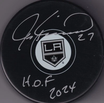BECKETT JEREMY ROENICK "HOF 2024" SIGNED LOS ANGELES KINGS HOCKEY PUCK 1W805425 - Image 1 of 3