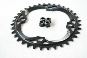 Plato de bicicleta Fouriers 104BCD rueda de cadena de una sola velocidad para MTB Shimano SRAM  - Imagen 1 de 7