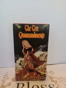 1989 THE TEN COMMANDMENTS VHS Tape (2-pack boxed set) Original VHS Release - Picture 1 of 6