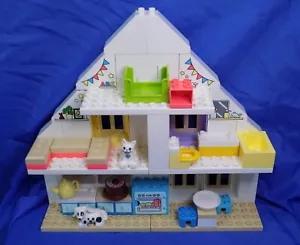 LEGO DUPLO Modular Playhouse 10929 w/ Pets Windows Furniture Building Block Lot - Picture 1 of 10