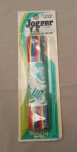 Vintage 1981 Stay-Ty Rainbow Jogger Schnürsenkel 27 Zoll Neu in Verpackung Pride ein Paar - Bild 1 von 4