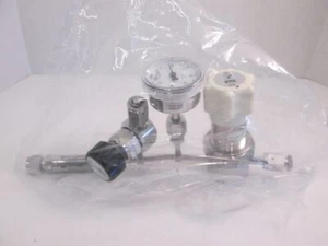 Veriflo NPR959 Regulator Gas Stick Assy w/ 944I Manual Valve & 30-0-100 Gauge - Picture 1 of 4