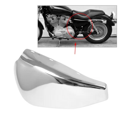 Cubierta de batería cromada lado izquierdo para Harley Sportster 883 1200 XL883 XL1200 48 XL Foto 1 de 4