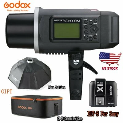 US Godox AD600BM Flash Strobe Flashgun Studio Light+X2T-S Trigger+Case For Sony - Image 1 of 4