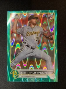 2022 Topps Chrome Sonic- ZACH THOMPSON Aqua/Pink Sonic Pulse #/199 - Picture 1 of 2