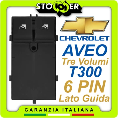CHEVROLET AVEO T300 6PIN Front Glass Switch Window Regulator Push Button - Image 1 of 4