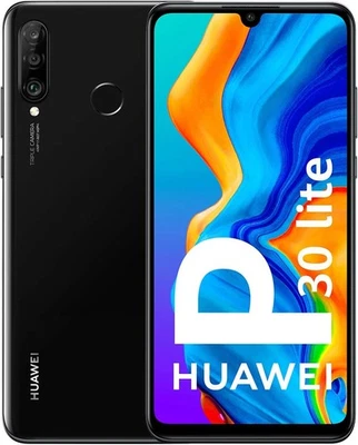 Huawei P30 Lite Dual-SIM Smartphone 128GB Schwarz Midnight Black - Sehr Gut - Bild 1 von 4