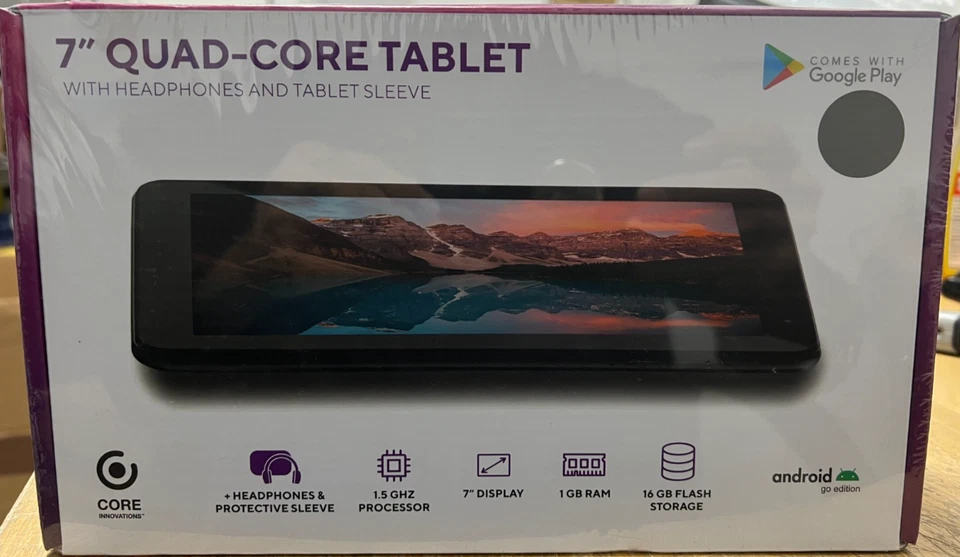 Core Innovations CRTB7001BL DP 7-inch 1GB Android Tablet - Black - Image 1 of 2