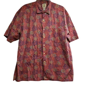 Camisa hawaiana Morro Bay manga corta abotonada para hombre talla grande - Imagen 1 de 10