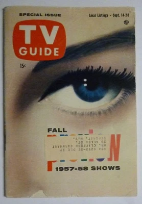 PA. TV Guide 1957 FALL PREVIEW Leave it to Beaver WAGON TRAIN Zorro PERRY MASON - Image 1 of 4