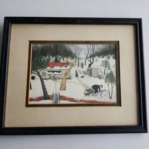Queena Stovall "Cabin on Triple Creek" Framed Print  8.75x10.75" image 5"x7"(E-3 - Picture 1 of 4