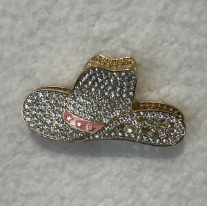 Cowgirl Hat Rhinestone Hair Claw Clip Festival Concert Girly Bling Rodeo Beyonce - Picture 1 of 12