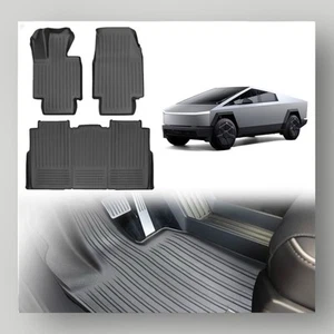 Alfombrillas TPU para Tesla Cybertruck 2024 duraderas para todo clima 1ª y 2ª fila - Imagen 1 de 7
