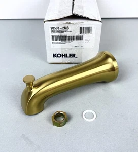 Kohler K-28563-2MB Tempered Integrated Diverter Tub Spout Brushed Moderne Brass - Picture 1 of 6