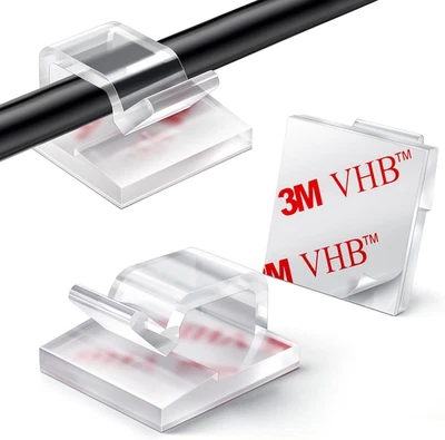 60 Pcs Clear Christmas Light Clips for Outdoor String Lights and Cable Organizat - Image 1 of 4