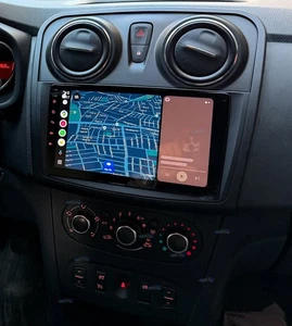 Head unit For 2012-20 Dacia Sandero Logan MK2 Android 15.0 Carplay GPS RDS FM BT - Picture 1 of 20