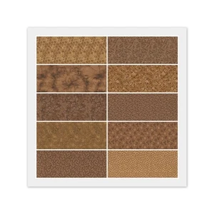 MARRÓN 100% Tela Algodón - 40) 5" PACK DE DIJES o 20) 10" CAPAS PASTEL - Imagen 1 de 13