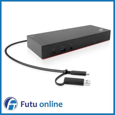 Lenovo ThinkPad Hybrid 4K UHD 135W 2x Hdmi USB Type-C & Type-A Docking Station - image 1 of 4