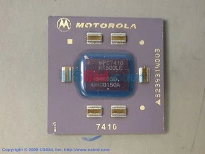 MOTOROLA MPC7410RX500LE BGA REV 1.4 1.8+/-.05V 105C - Picture 1 of 1