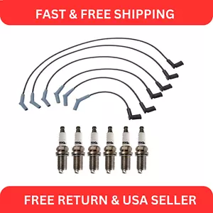 Ignition Kit Spark Plug & Wire Set For Ford Taurus V6 3.0L - Picture 1 of 5