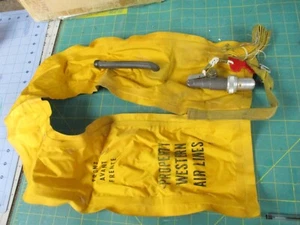 vintage 1960 Western Air Lines life vest, Western Airlines Decent Condition - Picture 1 of 7