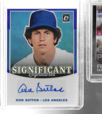 2019 Donruss Optic Significant Signatures Blue #15 Don Sutton Auto 13/15