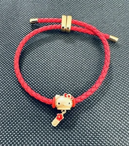 Hello Kitty Armband Gold Rot Schleife Kinder Damen Verstellbar - Bild 1 von 2
