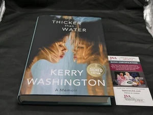 Kerry Washington Signed 1st Edition HB Book Thicker Than Water JSA #AP14574 - Picture 1 of 8