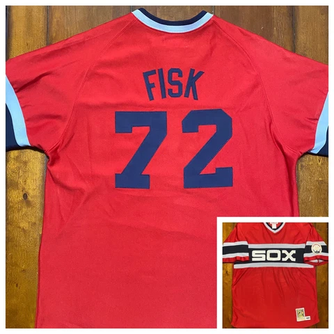 Carlton Fisk White Sox Mitchell Ness 1983 50th All-Star Mens 54 3XL Sewn Jersey Cover