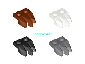 Lego Plate Modified 1 x 2 with 3 Claws, Rock Fingers Parts Pieces Lot ALL COLORS - Picture 1 of 6