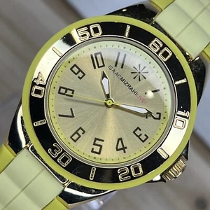 Isaac Mizrahi Live Watch Ladies Neon Yellow Dial & Jelly Band NEW BATTERY RUNS! - Picture 1 of 15