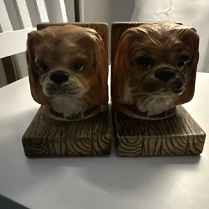 Vintage Lefton Pekingese Bookends - Picture 1 of 3