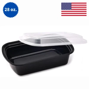 50er-Pack 28 Unzen Mahlzeit Vorbereitung Behälter mit Deckel - BPA frei, Mikrowelle Gefrierschrank sicher - Bild 1 von 5