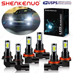 For Toyota 4Runner 2010-2013 6X 9005+H11+H11 LED Headlights Fog Light Bulbs HKB - Bild 1 von 12