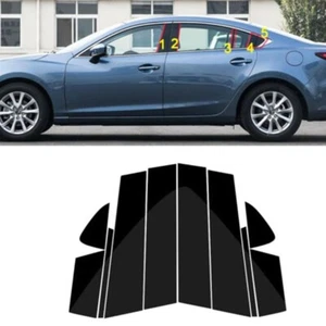 Door Side Pillar Posts Trim Cover Decal Kit Fits For Mazda Atenza 2013-2019 - Bild 1 von 12