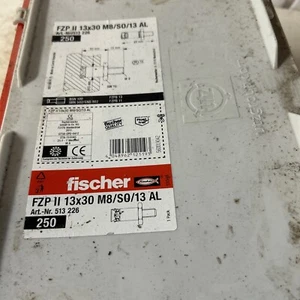 Lotto di 250 ancoraggi per pannelli Fischer Zykon FZP II 13 X30. M8/so/13 Al. n. art. 513226 - Foto 1 di 9