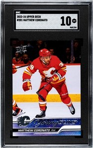2023-24 Upper Deck Young Guns #201 Matthew Coronato - SGC 10 GEM MINT - ROOKIE