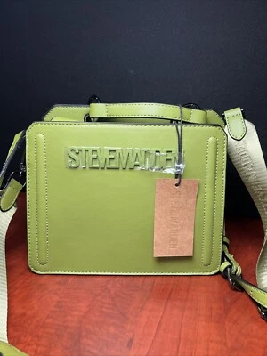 NWT STEVE MADDEN BEVELYN SATCHEL CROSSBODY BAG W AIR POD CASE TikTok GOING GREEN - Image 1 of 4
