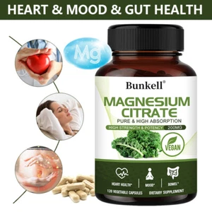 Magnesiumcitrat Kapseln | Hochdosiert 200mg Tagesdosis elementares Magnesium - Bild 1 von 15