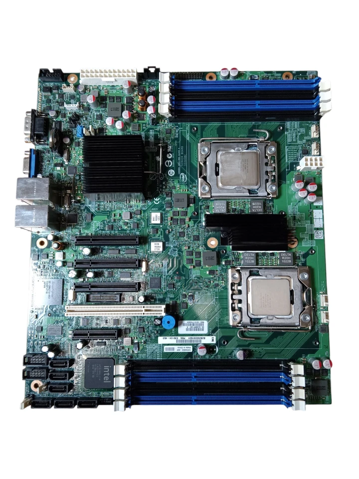 Intel S5500BC LGA1366 Motherboard EATX Server Motherboard W/ 2X Xeon E5530 SLBF7 - Image 1 of 4