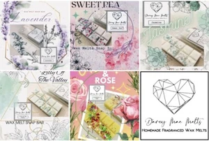 Wax Melts Natural Highly Scent Soy Snap Bar Designer Perfume Floral Free Gift 3+ - Picture 1 of 17