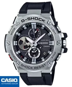 CASIO GST-B100-1AER⎪GST-B100-1A⎪G-SHOCK⎪G-STEEL⎪BLUETOOTH⎪TOUGH SOLAR⎪Negro - Imagen 1 de 9