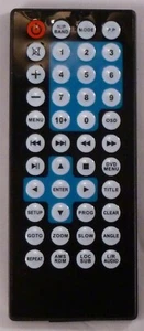 Black WL-1808 DVD Player Remote Control w New Battery Tested - Picture 1 of 2