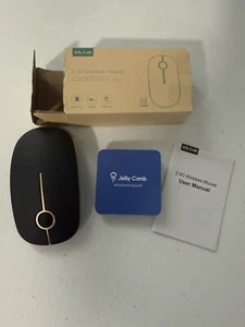 Jelly Comb 2.4G Plug And Play Wireless Mouse Black - Picture 1 of 3
