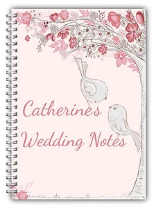 A5 PERSONALISED WEDDING NOTEBOOK/BRIDE TO BE PERSONALISED GIFT/ LINED PAPER/ 7 - Picture 1 of 2