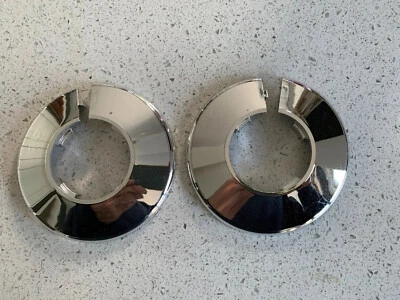 2 X 35 MM CHROM ROHRMANSCHETTE (S) / ABDECKKRALLE - Bild 1 von 2