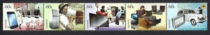2012 Australia SG#3713/17 Technology Then Now strip of 5 mint MUH MNH - Foto 1 di 1