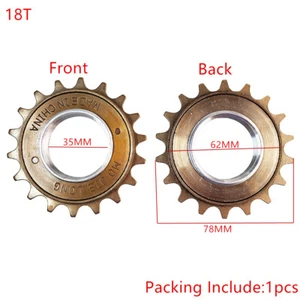 Bicycle Single Speed 18T Flywheel Gear Sprocket Cog Motorcycle Chain Freewheels - Picture 1 of 10